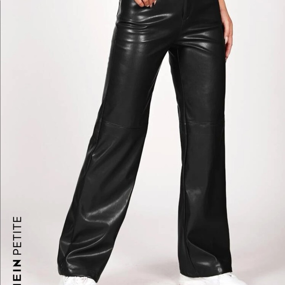 SHEIN Pants & Jumpsuits Brand New Shein Womens Petite Leather Pants